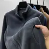 Nuevo cárdigan de forro polar grueso para hombre para deportes al aire libre, sudadera cálida, chaqueta de forro polar polar resistente a las manchas y al desgaste