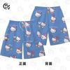 Pantalones Casuales de Dibujos Animados Lindos Kt Hello Kitty de Venta Caliente Transfronteriza Estampado 3D Versátiles Modernos Ajustados Cinco Cuartos