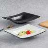 Plato llano estilo japonés plato rectangular de melamina plato hondo para ensalada plato creativo característico concepto artístico plato vajilla plato para platos fríos comercial