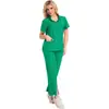 Batas Médicas Transfronterizas para Mujer, Batas Quirúrgicas Elásticas de Secado Rápido con Manga Corta, Ropa de Trabajo para Enfermeras, Salón de Belleza, Dentales y Uniformes para Mascotas