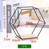 Estante de almacenamiento hexagonal combinado de hierro y madera Estante de almacenamiento de pared Almacenamiento de pared para sala de estar Almacenamiento de pared para habitación de dormitorio