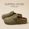 Nuevas zapatillas de otoño para mujer estilo Birkenstock, para exteriores, de suela gruesa, que aumentan la altura, sandalias versátiles de punta cerrada transpirables para mujer, al por mayor