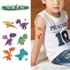 Mundo Prehistórico Dinosaurio Tatuaje de Calcomanía con Purpurina Colorida Fácil de Limpiar Brazo Pecho Lindo e Interesante Calcomanía Decorativa Personalizada