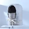 Conjunto de Gorro y Bufanda para Ciclismo de Otoño e Invierno, A Prueba de Frío con Correas, Protección para los Oídos al Montar Bicicleta Eléctrica, Gorro Lei Feng Cálido con Forro Polar Unisex