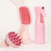 Frasco de spray popular transfronteiriço, escova de xampu para massagem, frasco de tintura de cabelo, conjunto de pentes de cabelo fofos especiais para mulheres