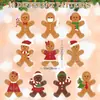 Decoração de Jardim Homem de Gengibre de Natal Transfronteiriça Placa Oca Inserida Decoração de Festa de Feriado Inserção em Gramado Externo Personalização