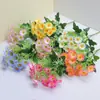 Ramo de Colores de Primavera de Margaritas, Flores Silvestres, Ramos de Crisantemos, Adornos para Decoración de Bodas en Casa, Flores Artificiales de Gama Alta al por Mayor