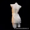 Lencería Sexy, Vestido Sexy de Cristal Caliente con Flecos Degradados Brillantes, Atmósfera Pura y Lujuriosa, Vestido Corto de Hada Dulce