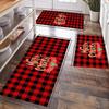Felpudo navideño para cocina, dormitorio, baño, resistente a la suciedad