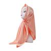 Pañuelo para la cabeza Comercio exterior Bufanda cuadrada grande Color liso Bufanda de seda para mujer Tela de satén de seda artificial Fabricante de Asia Central Bufanda al por mayor