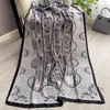 Bufanda de Moda para Mujer de Seda Artificial con Temperamento para Viajes, Vacaciones, Protector Solar de Verano, Chal Decorativo, Bufanda Exterior