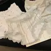 Algodón Suave y Ceroso Entrepierna Extendida Estampado Floral Pequeño Ropa Interior Amigable con la Piel Suave y Cómoda Encaje Bragas de Cintura Media para Mujer