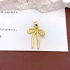 Colar Pingente Novo Estilo Laço de Fita Acessórios para Mulheres Estilo Ins Senso de Design de Nicho Moda Versátil Corrente para Clavícula para Mulheres