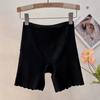 Pantalones de Seguridad de Seda de Hielo Sin Costuras para Mujer en Verano, Delgados, Anti-Exposición, Cintura Alta, Dos en Uno, No se Enrollan, Entrepierna de Algodón Puro