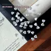 Mini pedrería para decoración de uñas en forma de corazón, pedrería colorida en forma de corazón de espalda plana deslumbrante, decoraciones mixtas para uñas