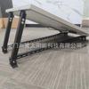 Soporte fotovoltaico ajustable 15-30 grados pie delantero y trasero color teja de acero lámina de hierro techo panel solar soporte de aleación de aluminio