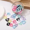 Pegatina de Tela de Doble Cara Corazón Hueco Segunda Dimensión Zapatos Ropa Bolsa Libro de Mano Joyería Decoración Accesorios Picas A