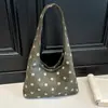 Bolso bandolera retro de lunares transfronterizo para mujer, otoño, gran capacidad, casual, ligero, estilo commuter, bolso de hombro tipo tote