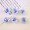 Cuentas de rosa chapadas en color de 16 mm, cuentas dentro de cuentas, cuentas acrílicas de colores, joyería hecha a mano DIY, tocados, accesorios para bisutería