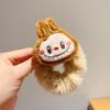 Labubu Lindo Dibujo Animado Felpa Banda para el Cabello Pequeño Animal Círculo de Intestino Grueso Transfronterizo Dibujo Animado Banda Elástica Creativa Muñeca Accesorios para el Cabello