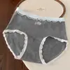50 pares de ropa interior retro estilo británico de cintura media para niñas, hecha de algodón puro, con refuerzo antibacteriano 10A, bragas triangulares, nuevo estilo 2026