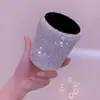 Conjunto de Penteadeira de Luxo Personalizado com Pedras de Diamante Três Peças Bolsa de Ar Pente para Cuidado do Cabelo Grão de Madeira Alta Definição Venda Quente Transfronteiriça Venda Direta de Fábrica