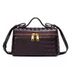 [Exclusivo transfronteiriço] bolsa de lancheira de moda de um ombro tecida à mão nova, bolsa de caixa diagonal portátil, tendência prática