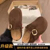 Sandálias de meia-sola grossa estilo Birkenstock, que aumentam a altura, com biqueira fechada, para mulheres, adequadas para uso externo, nova coleção de outono 2026, perfeitas com vestidos, sandálias Birkenstock, sapatos únicos
