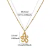 Elegante y moderno collar de flor de circonita en forma de corazón bañado en oro de 18 quilates, cadena para la clavícula de mujer, joyería de regalo, superventas transfronterizo