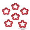 5 cuentas redondas de acrílico electrochapado UV de AliExpress, con forma de corazón de melocotón y lazo, hechas a mano, para pendientes y colgantes de joyería.