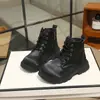 Botas Martin de Moda Versátiles para Niñas 2026 Nuevas Llegadas de Verano Botas Negras Lisas de Cuero para Niños Botas Cortas de Suela Suave Tendencia
