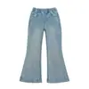 Jeans Feminino Novo Primavera 2026 com Strass, Cintura Alta, Emagrecedor, Jeans Flare Fashion