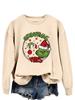 Vibras de Navidad europea y americana Grinchmas Estampado divertido del Grinch suéter de moda nuevo para mujer top versátil