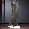 Pantalones Casuales de Pana de Pierna Recta para Hombre, Marca de Moda, Pantalones Largos Holgados, Diseño High Street Otoño e Invierno, Pantalones de Chándal con Caída de Nicho