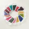 Diamantes sueltos de resina más vendidos transfronterizos 3 mm fondo puntiagudo redondos transparentes diamantes de colores mixtos diamantes AB materiales de relleno para resina DIY pedrería