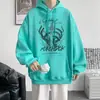 Sudadera con Capucha Casual Estampada Transfronteriza para Hombre, Primavera y Otoño, Marca de Moda, Talla Grande, Corte Holgado, Chaqueta Hip-Hop para Pareja