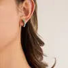 Pendientes en Forma de U para Mujer con Perlas de Vidrio y Chapado en Acero Inoxidable, Pendientes Simples y Únicos, Venta al por Mayor Transfronteriza