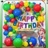 Em estoque tema de aniversário infantil adulto cor macaron decoração de balões varejo
