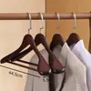 Perchas de Madera Maciza de Hombro Ancho para Uso Doméstico, Antideslizantes, Perchas de Madera Lisas para Trajes, Hotel, Tienda de Ropa, Perchas para Ropa de Traje