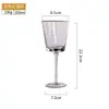 Copa Triangular de Vidrio Martillado con Borde Dorado de Lujo Nórdico, Copa de Vino de Cristal de Alta Estética, Copa de Champaña, Vaso de Agua, Copa Decorativa
