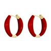 Pendientes en forma de C con forma de gota de aceite de colores europeos y americanos, pendientes geométricos de diseño de nicho de temperamento de moda para mujer, pendientes de celebridades de Internet de moda