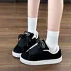 Zapatillas Negras Versátiles de Nicho Estilo Coreano para Mujer Tendencia Ins Primavera 2025 Fiesta de Estudiantes Nuevos Zapatos de Pan Deportivos y de Ocio