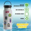 50 pegatinas de graffiti de control de juegos temáticas de dibujos animados, creativas, de colores neón y personalizadas para botellas de agua, patinetas y maletas - Pegatinas impermeables de PVC