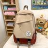 Mochila para Mujer 2025 Nueva Moda Color Contrastante Mochila Escolar para Estudiante de Secundaria Mochila de Viaje de Gran Capacidad para Estudiante Universitario para Hombres