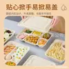 Caixa de Almoço Descartável com Quatro Compartimentos Caixa de Arroz Dividida em Polpa de Papel Caixa de Almoço com Três Compartimentos Cinco Compartimentos Seis Compartimentos Utensílios de Mesa Biodegradáveis Bandeja de Mesa