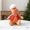 Muñeco decoración navideña hombre de jengibre decoración de fiesta caricatura adorno navideño galleta peluche juguete decoración