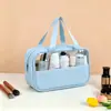 Bolsa de Cosméticos de Viaje de PVC Transparente Portátil Impermeable Neceser Cosméticos Portátil Bolsa de Almacenamiento de Gran Capacidad