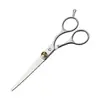 Tesouras de Beleza Transfronteiriças Tesouras para Tosquia de Animais Tesouras de Cabeleireiro Tesouras Curvas para Aparar Pelos de Cachorro Conjunto de Ferramentas Tesouras de Dentes Finos Suprimentos para Cuidados com o Cabelo