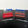 Herramientas para experimentos científicos para niños de primaria y jardín de infantes: Tubos de ensayo de plástico de 5 ml y 10 ml, gradilla para tubos de ensayo de 6 piezas