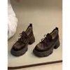 Sapatilhas de Ballet com Salto Plataforma para Aumento de Altura, Sapatos Casuais Esportivos Redondos Doces e Descolados com Laço, Mocassins